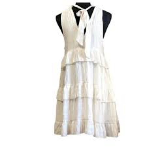 Listicle®, Ladies' Halter Cafe Dress,Tiered Softly Ruffled,Tie-Neck,Lined,Size S - Picture 7 of 15